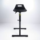 Cadeira fixada do trabalho do apoio do pé do tamborete do suporte de Seat do poliuretano desenhos em espinha pretos fornecedor