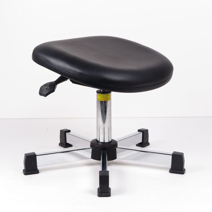 Das cadeiras ergonômicas da sala de limpeza do OEM couro ajustável do plutônio de 360 graus de Seat ESD